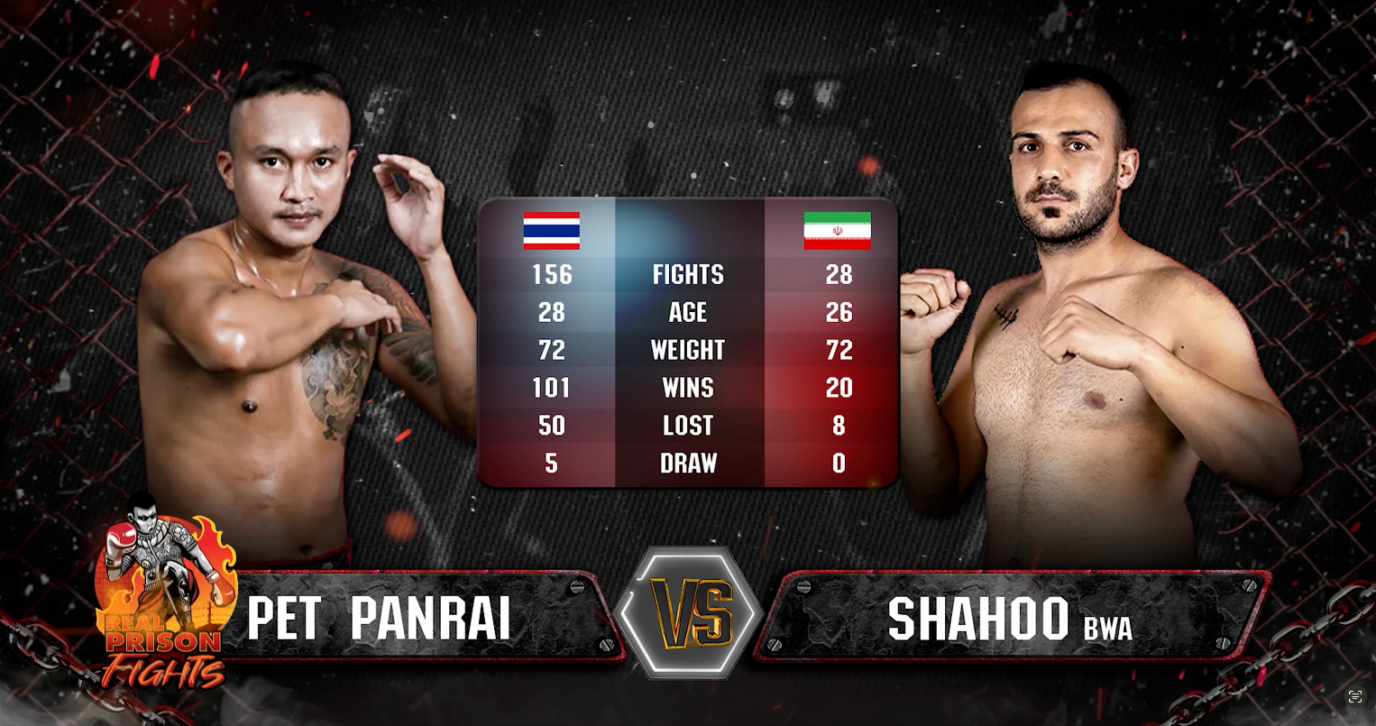 Real Prison Fights at Kao Prik Prison,Korat March 30, 2023 PET PANRAI VS SHAHOO BWA [iran]