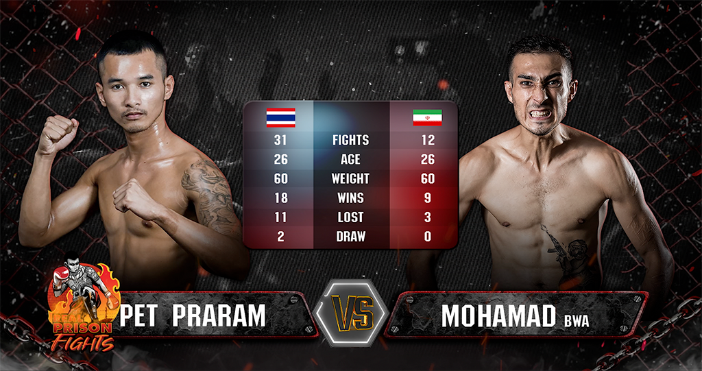 Real Prison Fights at Kao Prik Prison,Korat March 30, 2023 PET PRARAM VS MUHAMAD BEHZAD WARRIOR ACADEMY [Iran]